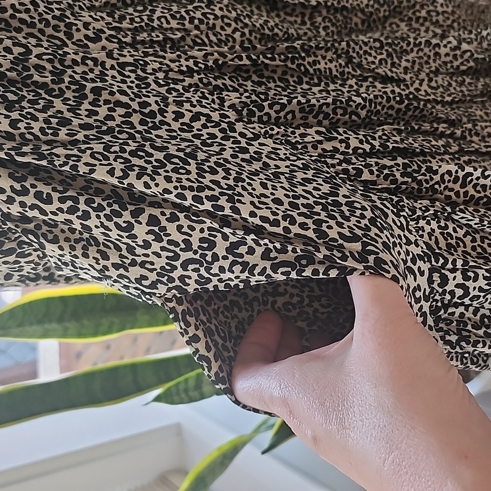 Cheetah Print Dress, Large - Picture 5 of 9